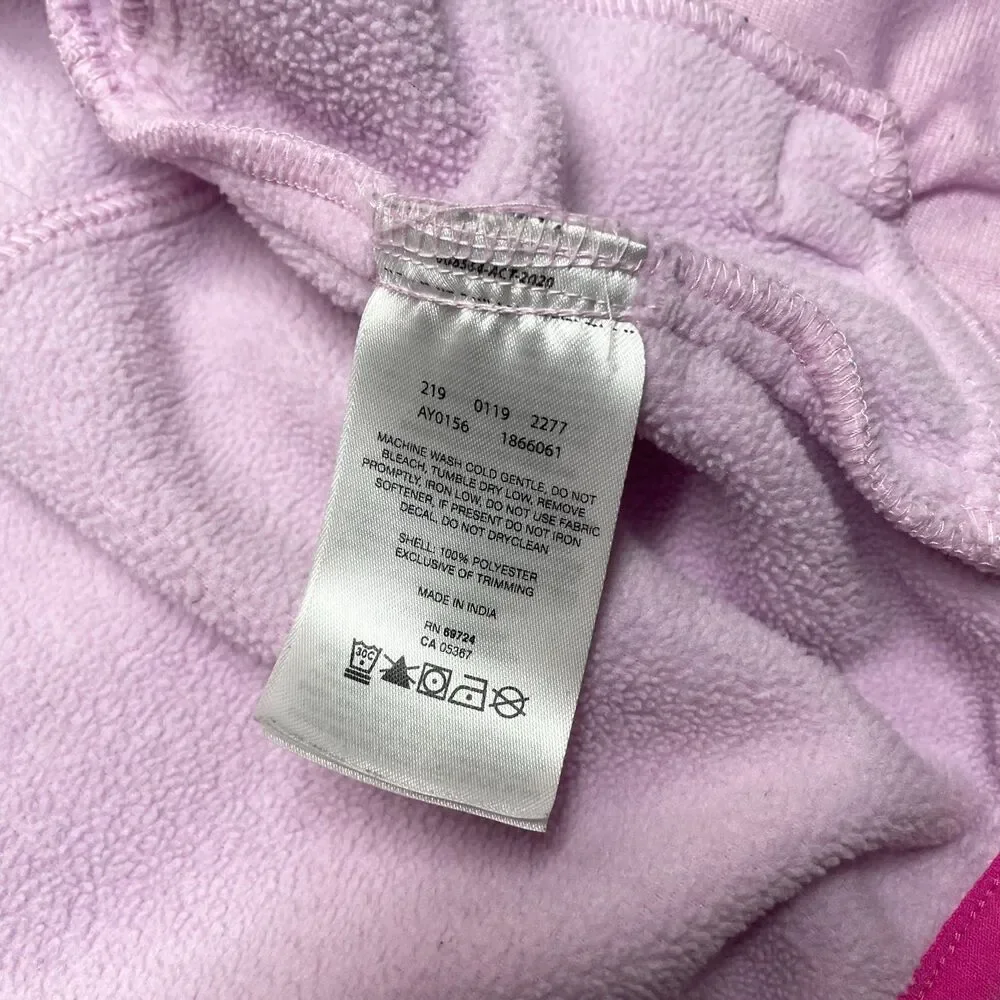 Columbia fleece cozy Jacket girls pink Coat Full Zip Pockets Kids sz XXS 4/5 - Picture 4 of 6